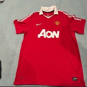 Nike Red Authentic Soccer Jersey Tag Detail